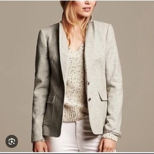 Banana Republic Light Gray Blazer